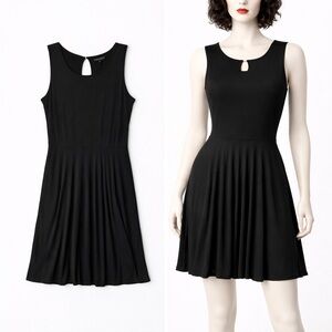 Willi Smith Classic Black A-Line Dress Size Large Business Casual Party